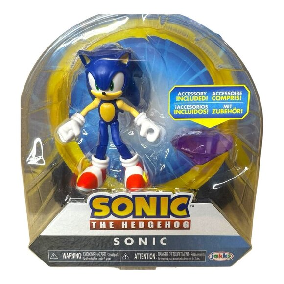 Jakks Pacific Sonic The Hedgehog Purple Emerald 4 Inch Articulated Figure - Picture 2 of 3